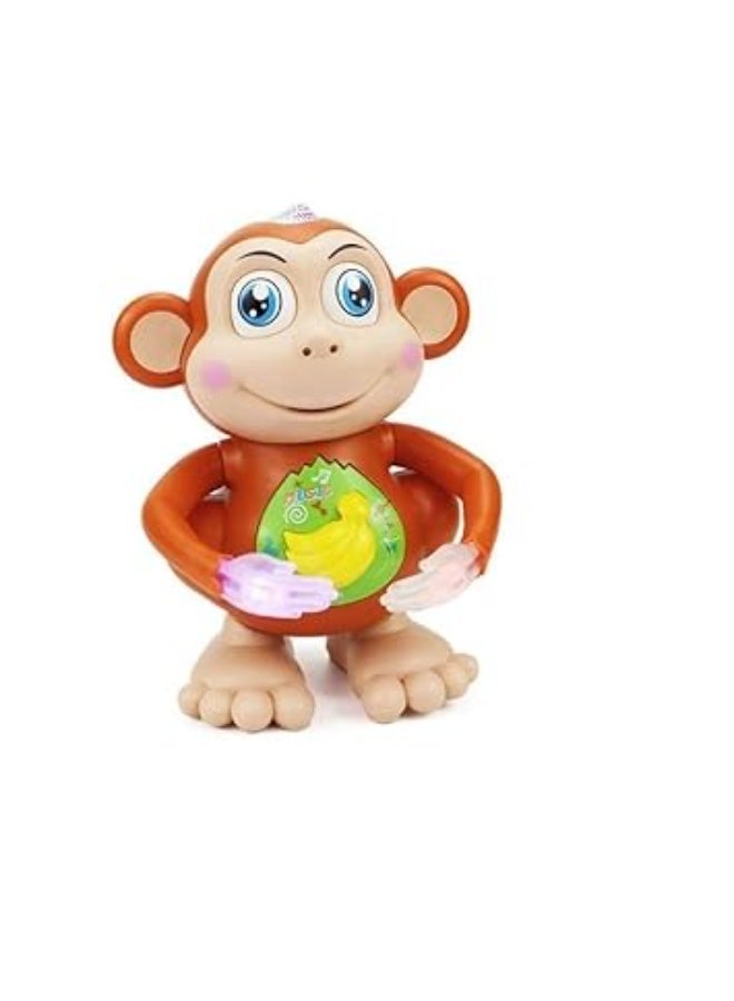 Dancing Monkey Musical Toy for Kids, Interactive Educational Toy with Light and Sound Effects, Moving Hands and Legs, Sensory and Motor Skills Development Toy, Made of Safe ABS Plastic, Suitable for Kids 12+ Months - Image 3